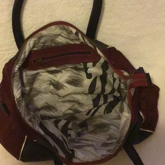 Argentina satchel Genuine Leather and suede. - Picture 5 of 5